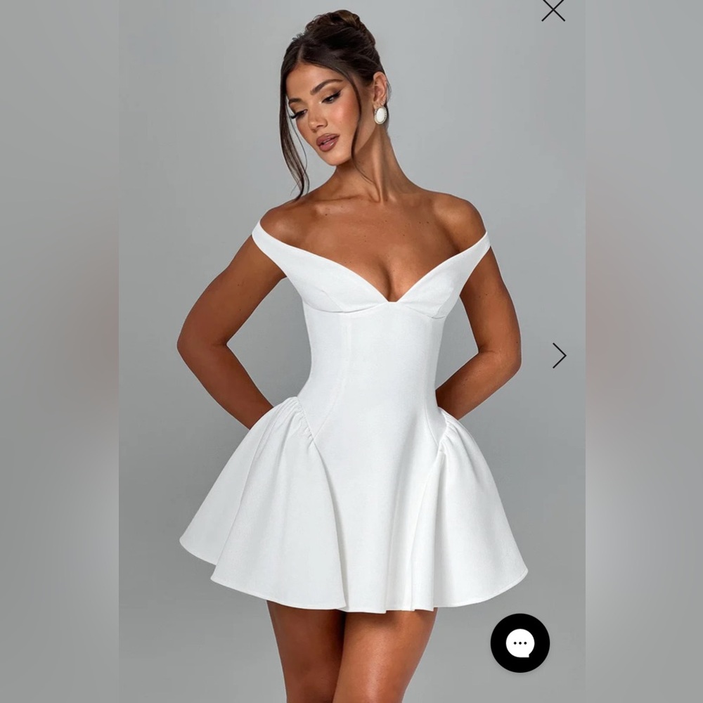 BABYBOO MARLA MINI DRESS - IVORY color